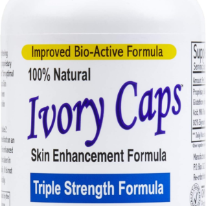 Ivory Caps Pills - Maximum Potency 1500 mg Glutathione Skin Whitening Pills Complex, 60 Capsules